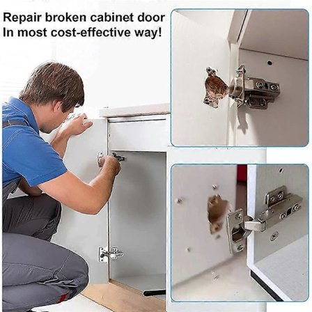 10 kpl Saranan Korjauslevy Kaapin Huonekalujen Laatikolle Ruostumattomasta Teräksestä Valmistetut Ovipaneelit Pöydän Jalan Sarana C