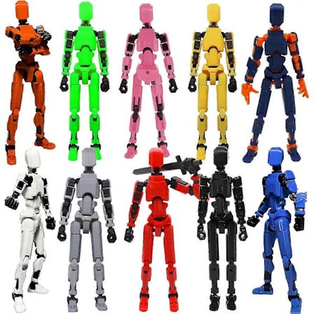Høj kvalitet T13 Action Figur, Robot Action Figur, T13 Action Figur 3D Printet Multi-leddet Bevægelig, 13 Action F
