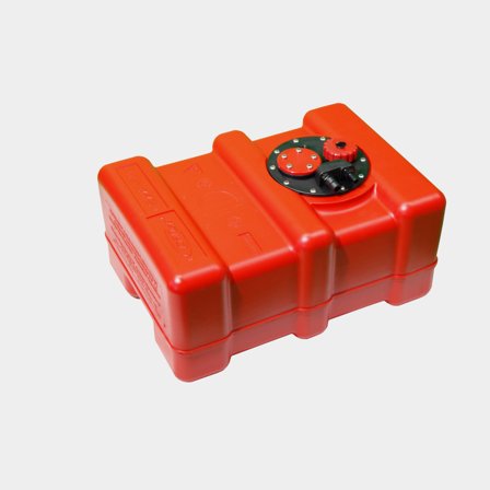 Vaste brandstoftank CAN-SB, 33 liter, 500 x 350 x 230 mm, hogedichtheidspolyethyleen (HDPE), rood