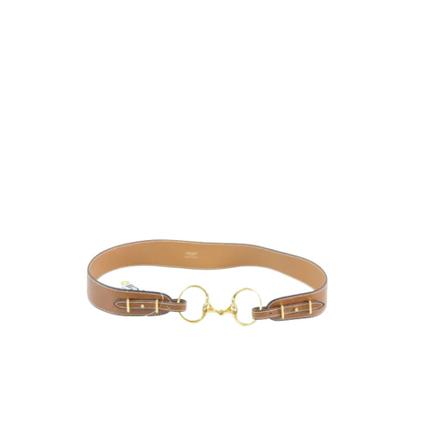Hermès Vintage, Pre-owned Leather belts Bruin, Dames, Maat:ONE Size,leer