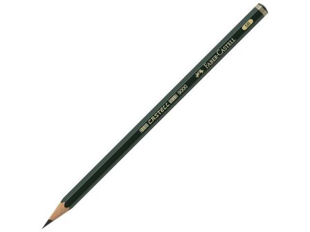 Faber-Castell Blyertspenna, Castell 9000 5B, sexkantig pennkropp, grön - Lyreco - Skola och förskola - Pennor och tillbehör - Blyertspennor