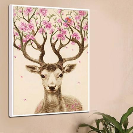 Diy Färgglada Rådjur 5d Diamond Painting Broderi Kors