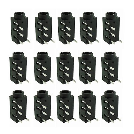 100 st 3,5 mm Hona Ljudkontakt 4-stift Dip Hörlursuttag PJ-320A [DB]