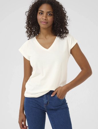 Kaffe Kalise T-Shirt - White - XS