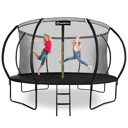 HyperMotion havetrampolin 14FT (430 cm) med stige og net – 150 kg