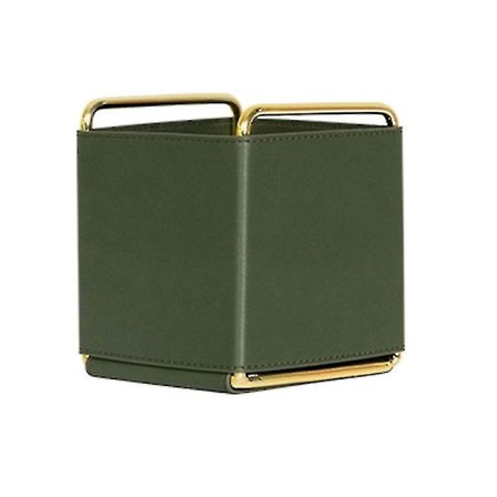 Stiligg Kosmetikk Organizer Veske i Lær - Avtakbar Dekorativ Oppbevaringsboks for Skrivebord