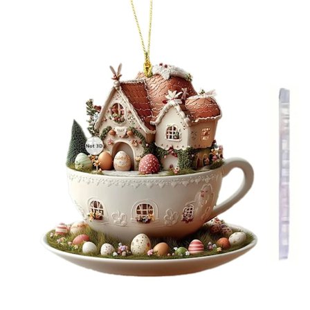 Tegneserie Kanin Egghus Kaffekrus Dekorativt 2025 Akryl Tilbehør 2d Påske Kopp Kaffe Party