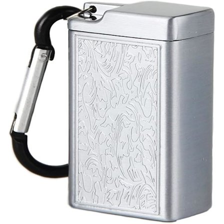 Mini bærbar metal askebæger anti-lugt lommeaskebæger lommeaskebæger med nøglering til rejser og udendørs