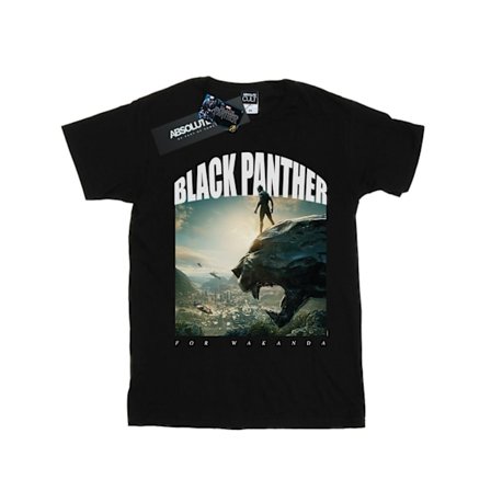 Marvel Boys Black Panther For Wakanda T-shirt 5-6 år Svart