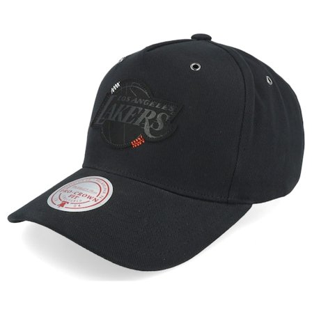 Mitchell & Ness - NBA Zwart adjustable Cap - Hatstore Exclusive x Los Angeles Lakers Engraved Black Adjustable @ Hatstore