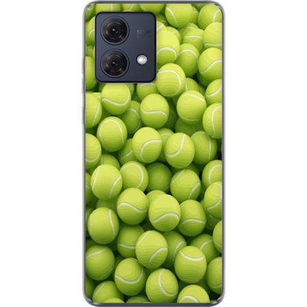 Kompatibel Mobilcover til Motorola Motorola Moto G84 Mønster af grønne tennisbolde i høj detalje, sporty motiv med gentagende tekstur og stærke fa