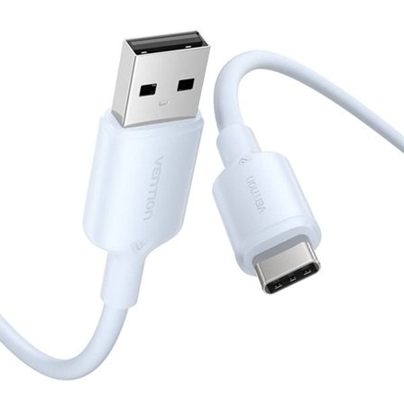 USB 2.0 A till USB-C 3A-kabel Vention CTQLF 1M (blå)