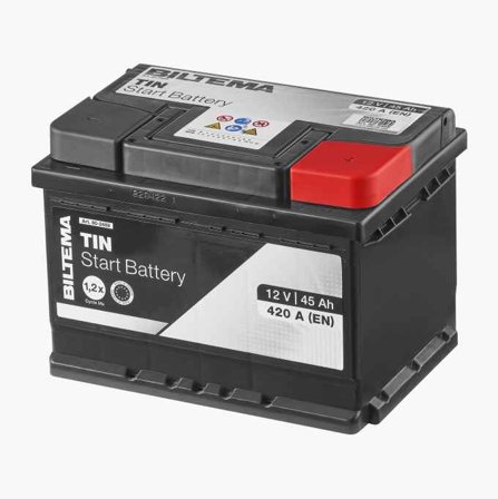Startbatteri 12 V 45 Ah - Biltema