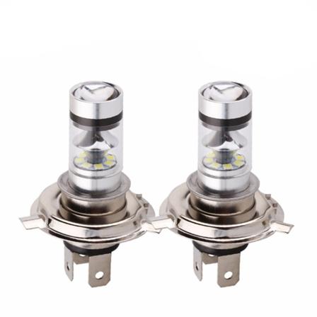 2 stk LED Lys Hvid Bil Motorcykel Forlygte 8000K F Hvid H7