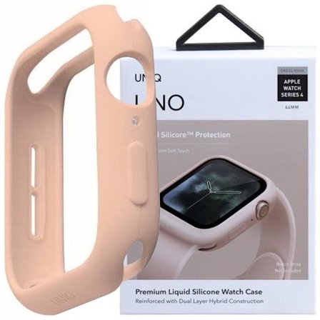 UNIQ veske Lino for Apple Watch Series 4/5/6/SE 44mm. rosa / rødme rosa