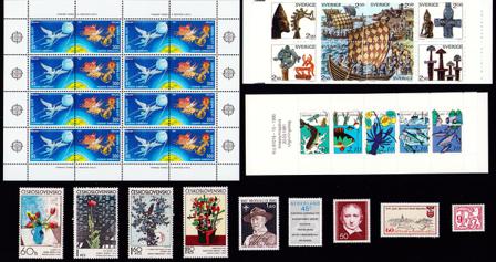 Europæiske lande - Frimærkepakke - Postfrisk