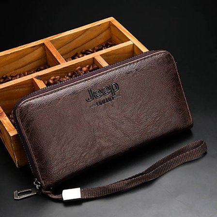 Herre pung Lang lynlås pung Multi clip unge mænds pung