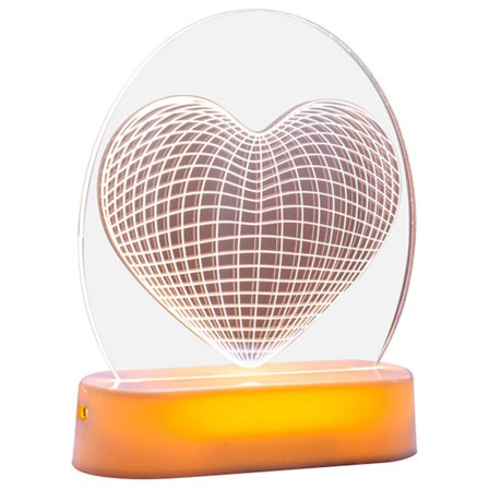 Alla hjärtans dag nattlampa dekoration lampa äktenskapsförslag bekännelse dekoration lampa