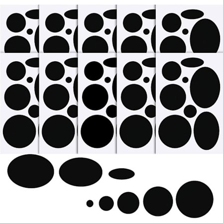 80 stk. Dunjakke Lapper Nylon Reparationstape Selvklæbende Reparationslap med 8 Størrelser til Jakke Telt Overtøjsreparation