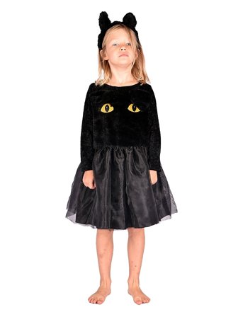 Cat Dress Black Den Goda Fen