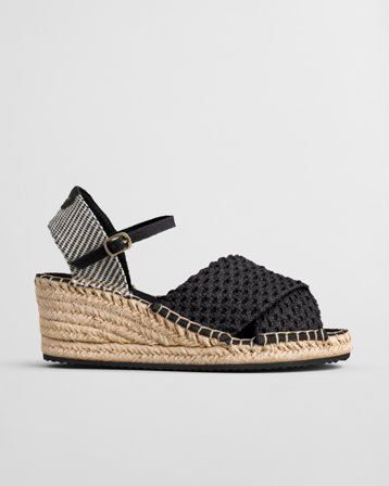 GANT Damen Luliza Strick-Espadrille mit Keilabsatz (42) Neutral
