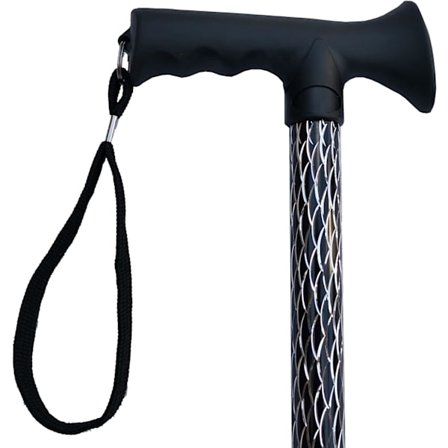 Luksusmallinen naisten kaiverrettu säädettävä kävelykeppi