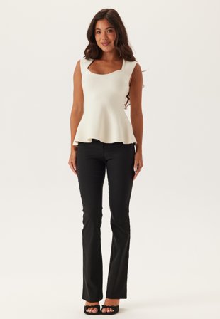 BUBBLEROOM High Waist Stretchy Flared Trousers Vaatteet