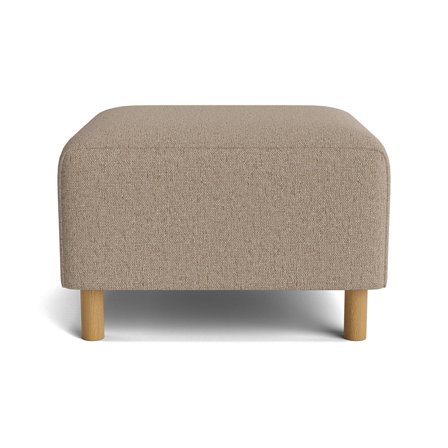 Seam puf - Montreal Mørk Beige - 70x68x45 - Puf