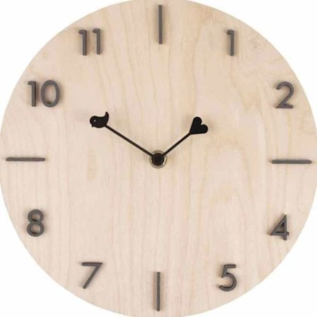 Urvisere - Hjerte og fugl - Sort - 50mm-65mm - Med hætte - 1 stk