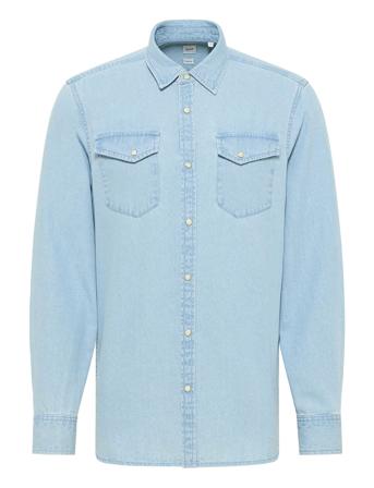 Style Clemens Dnm Shirt Blue MUSTANG