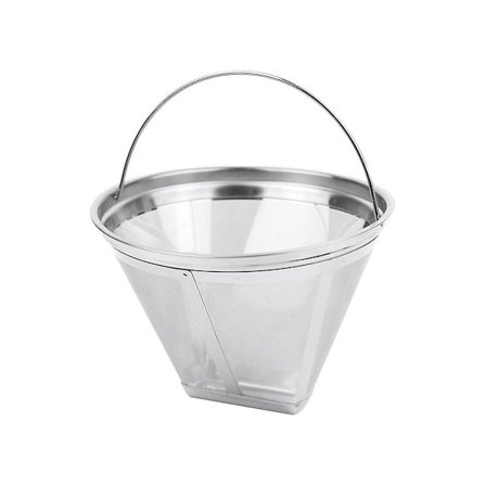 Kaffebrenner med gjenbrukbar filter i rustfritt stål, 4-kones filter for Ninja kaffemaskin, A