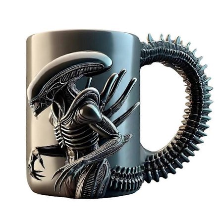 11oz Krus - Alien Drikker Kaffe Krus - Gave til Horror Fans