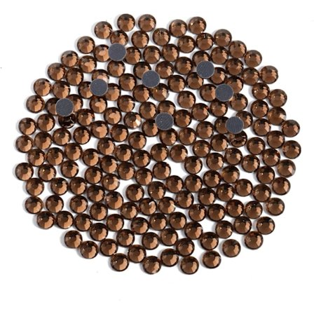 8000 Hotfix Strass, Røkt Topas, SS6, 1,9-2,1 mm for Klær & Håndverk Smoked Topaz Smoked Topaz
