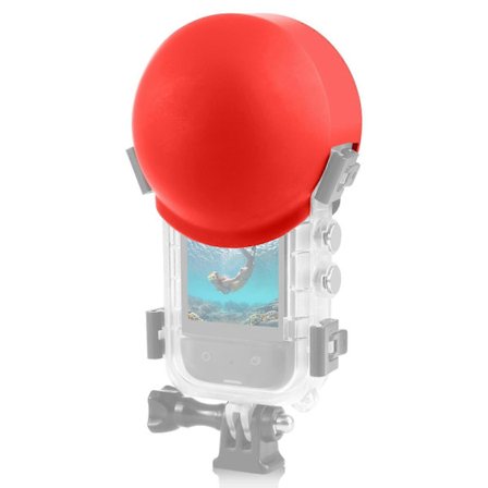 Til Insta360 X5 PULUZ Usynligt Dykkerhus Linsebeskytter Silikone Beskyttende Linsehætte