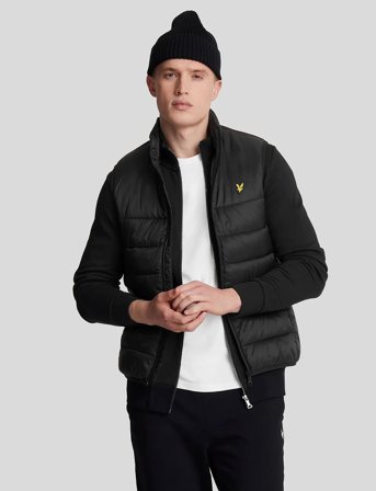 Lyle & Scott Wadded Gilet - Black - L