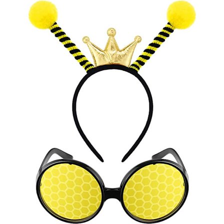 Bi-kostume Bi-mariehøne Antenne Pandebånd og Briller Se