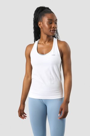 ICANIWILL - Define Seamless Tank Top White- Tanks - Dames - sportkleding van ICIW