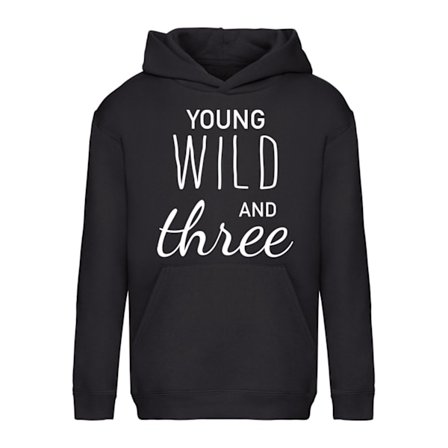 Young Wild And Three - Hoodie / Tröja - BARN