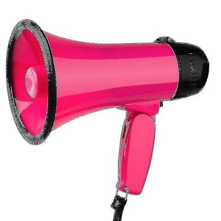 Bærbar Håndholdt Megafonhøjttaler Til Turguide 1stk Roserød