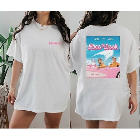 Lando Norris och Oscar Piastri Mclaren Formel 1 T-shirt Gildan 5000 Unisex F1 Tee Gåva F1-förar T-shirt Inspirerad Aesthefctfw74[HK]