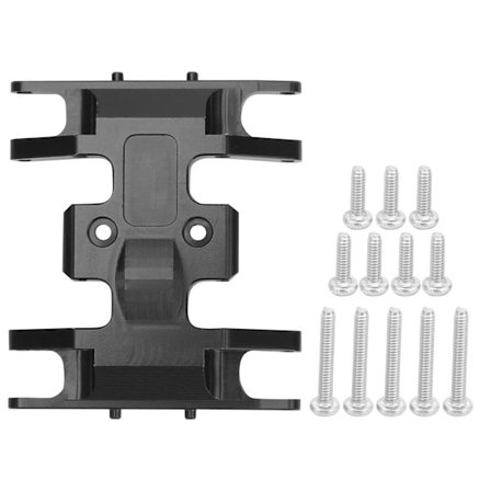 RC Gearkasse Montering Aluminium Legering Boks Chassis Base Plade Holder til Axial SCX24 90081 1/24 RC Bil Sort