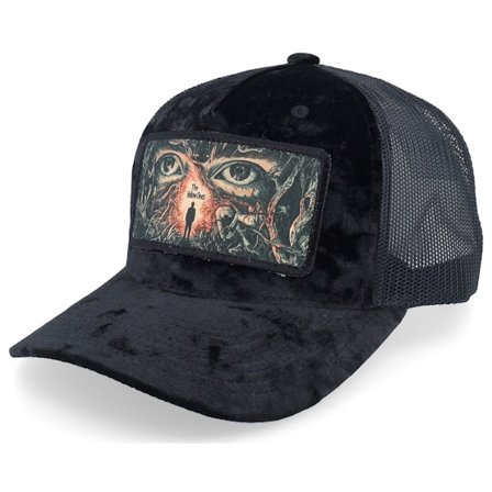 Scenes - Preto trucker Boné - The Hollow Velvet Black/Black A-frame Trucker @ Hatstore