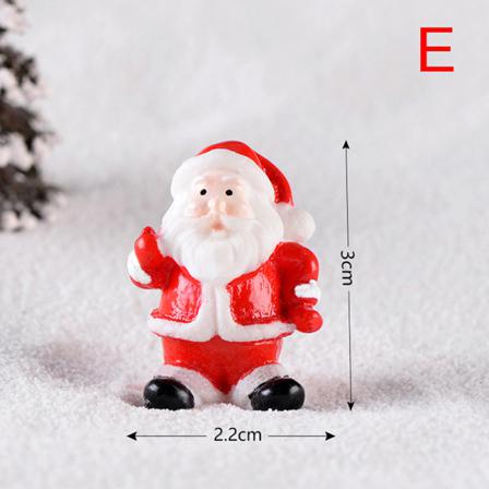 Christmas Tree Snowman Diy Miniatyr Trädgårdsinredning Jultomten M