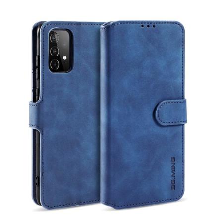 Samsung Galaxy A52 / A52s - Dg.ming Retro Läder Fodral - Blå Blue Blå