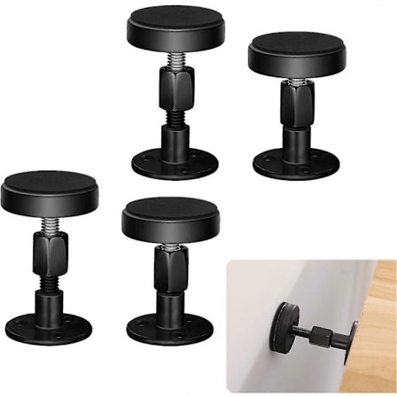 Nye ModellerLINJOU 4 stk. Sengegavl Stabilisator Holder Hodegjerde Stopper for å Forhindre Løse Deler på Nattbord Sofaside (svart)