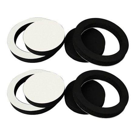 4 stk 6,5 tommers universelle bilhøyttalerisoleringsringer lydisolerende bomullspute