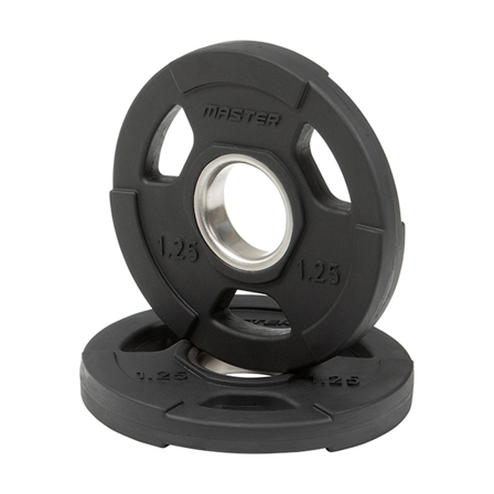 Master Fitness Gummibeklædt Vægt skive 50 mm 1,25–20 kg