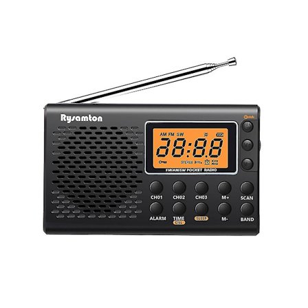 Bærbar radio med fuldt bånd Fm Am Sw Stereo Digital Display Dobbelt-formål Manuel Fm Radio