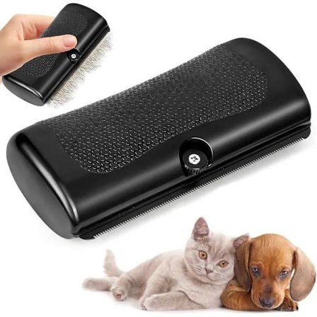 2025 Opgraderet børste til fjernelse af hunde- og kattehår - Hundebørste til underuld med komfortabelt greb, værktøj til fjernelse af kæledyrshår - 