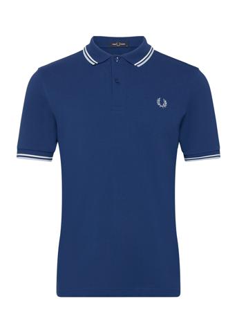 Twin Tipped Fp Shirt Blue Fred Perry